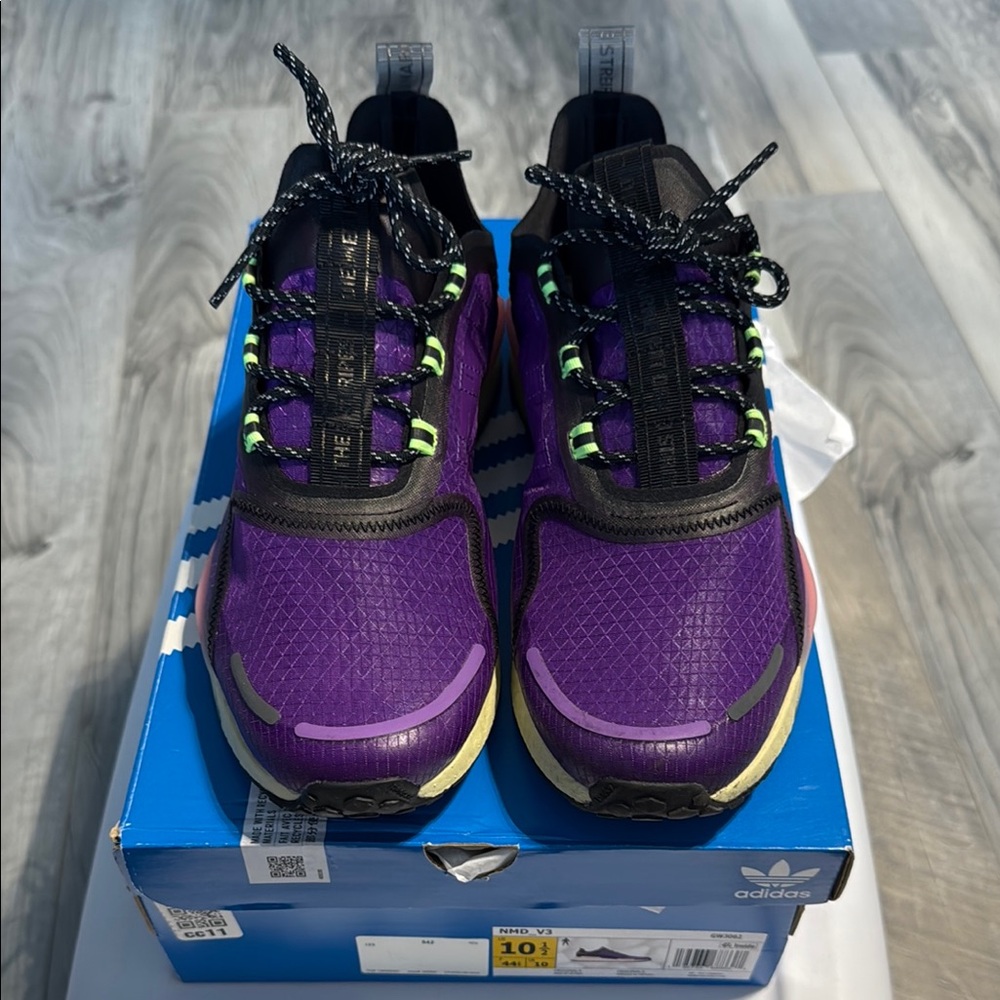 adidas NMD V3 Active Purple Signal Green